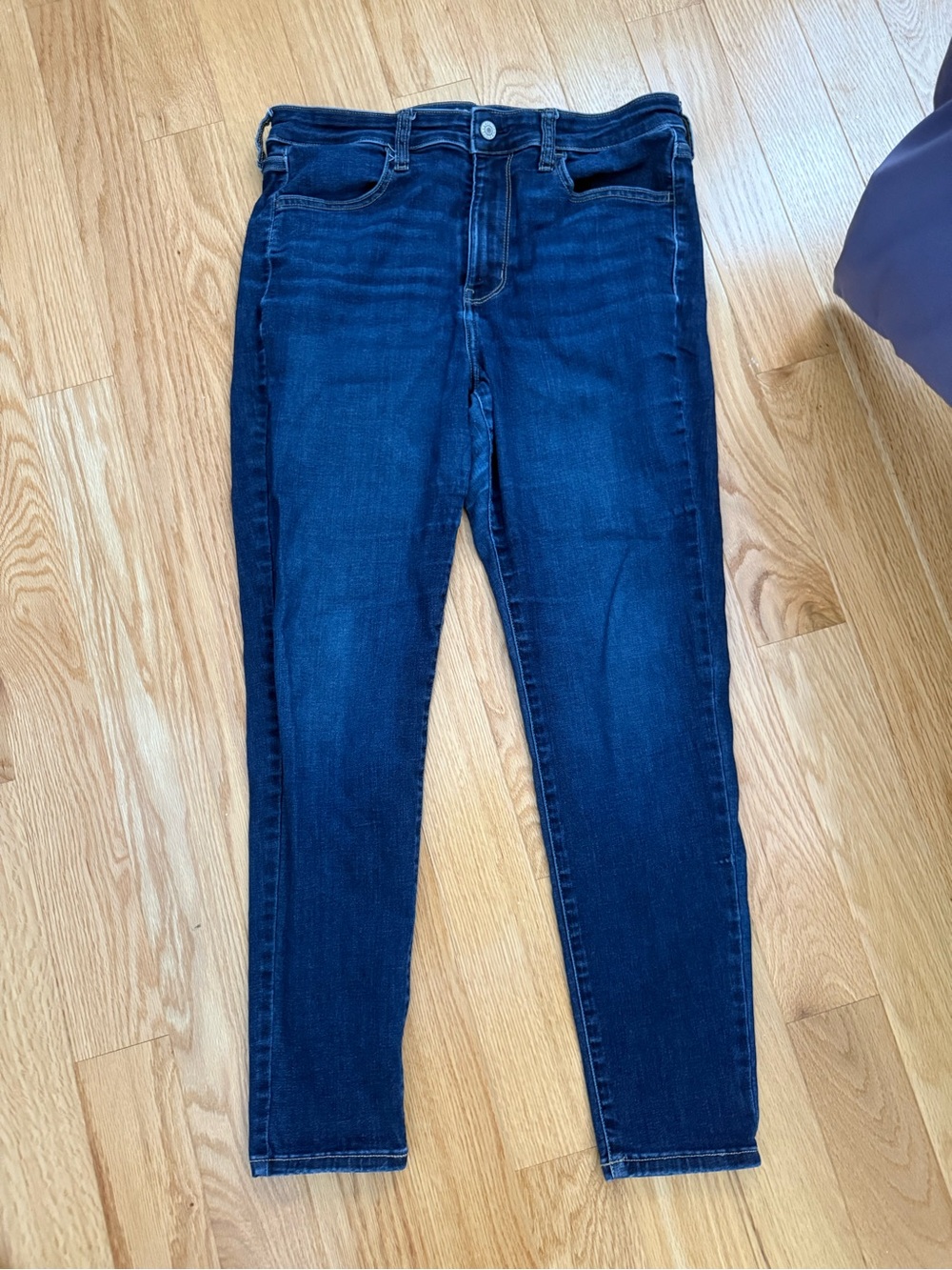 American Eagle Outfitters Dark Indigo high rise size 14 regular Skinny Jeggings